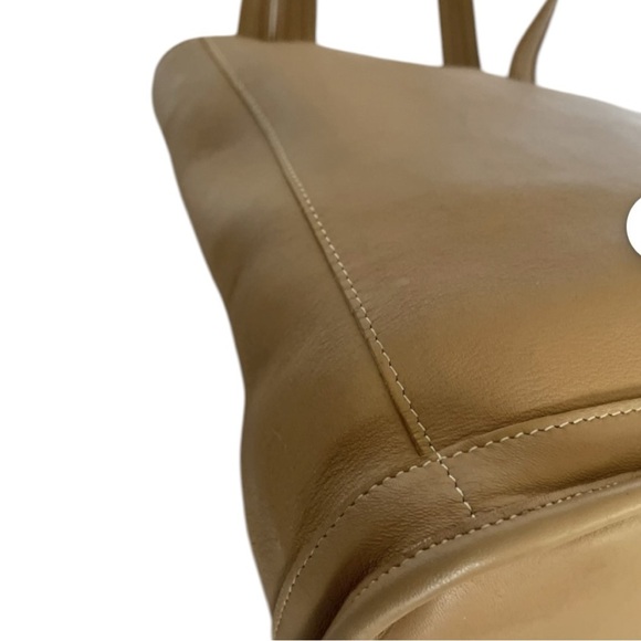 Coach Vintage Leather Tote Bag Camel Tan | Style No. 9305 | Made in USA - Picture 7 of 9